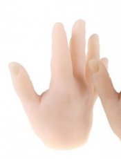 Oefen hand 3D Caucasian